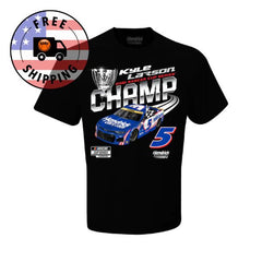 Kyle Larson Hendrick Motorsports Team Collection 2021 NASCAR Cup Series Champion T-Shirt