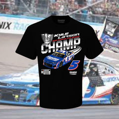 Kyle Larson Hendrick Motorsports Team Collection 2021 NASCAR Cup Series Champion T-Shirt