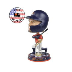 Jose Altuve Houston Astros 2022 WS Champion Orange Jersey BigHead FOCO Sporthouseven