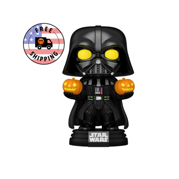 Funko Pop! Star Wars Super Light Up Darth Vader Holding Jack-O-Lanterns #727