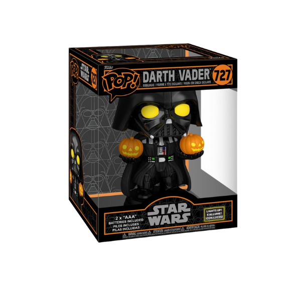 Funko Pop! Star Wars Super Light Up Darth Vader Holding Jack-O-Lanterns #727