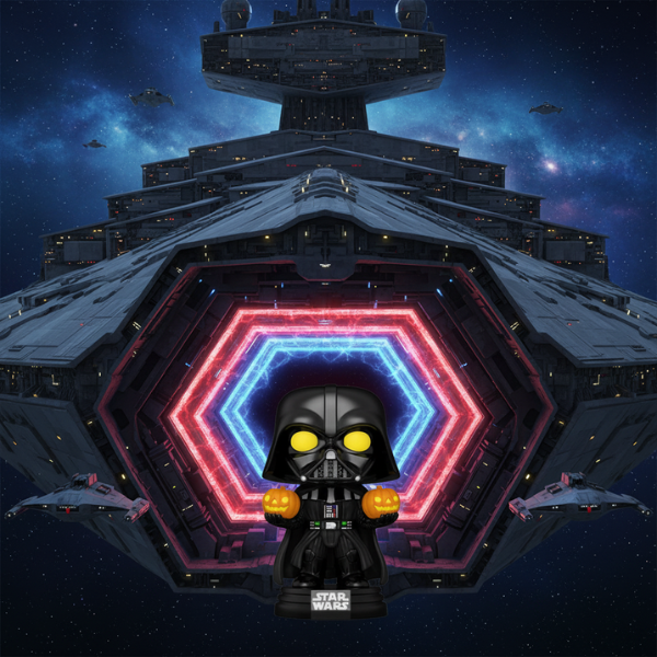 Funko Pop! Star Wars Super Light Up Darth Vader Holding Jack-O-Lanterns #727